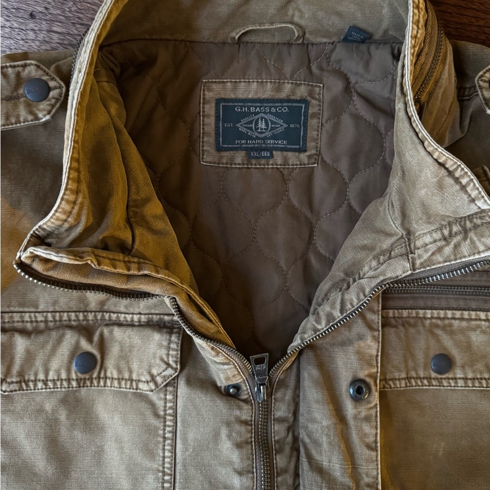 G.H. Bass & Co. Tan Quilted Jacket